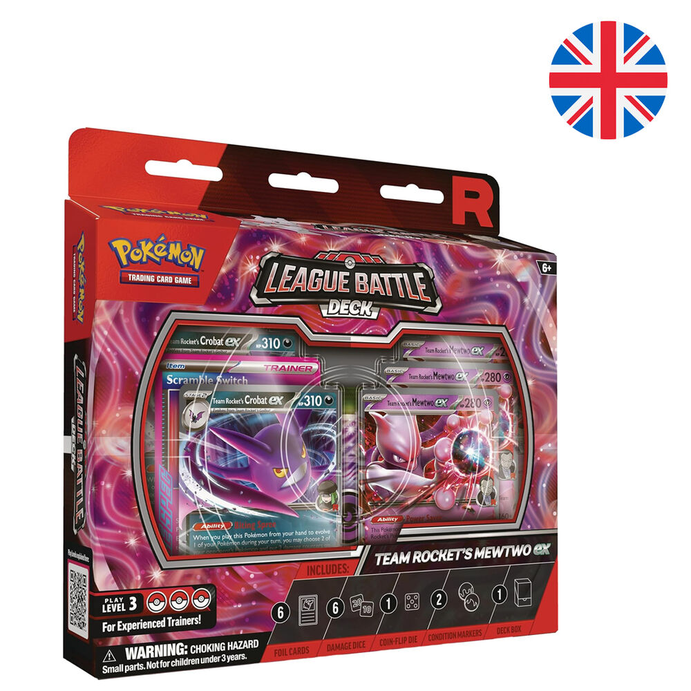 Blister cartas League Battle Deck Team Rockets Mewtwo Ex Pokemon ingles.