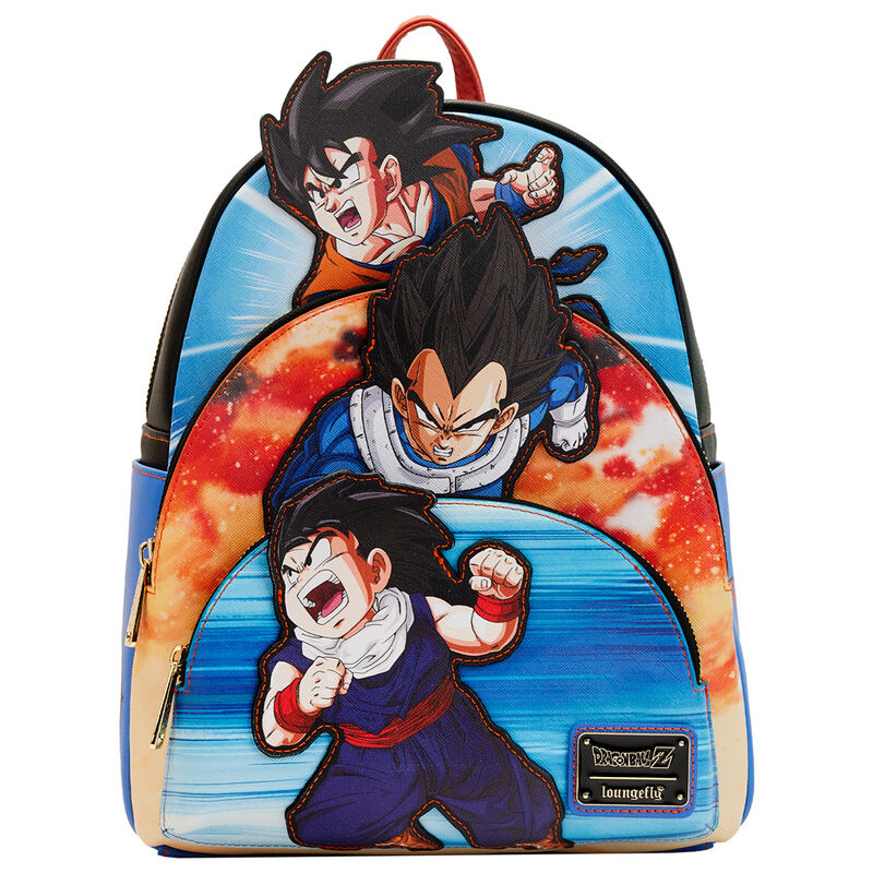 Mochila Trio Dragon Ball Z Loungefly 31cm.