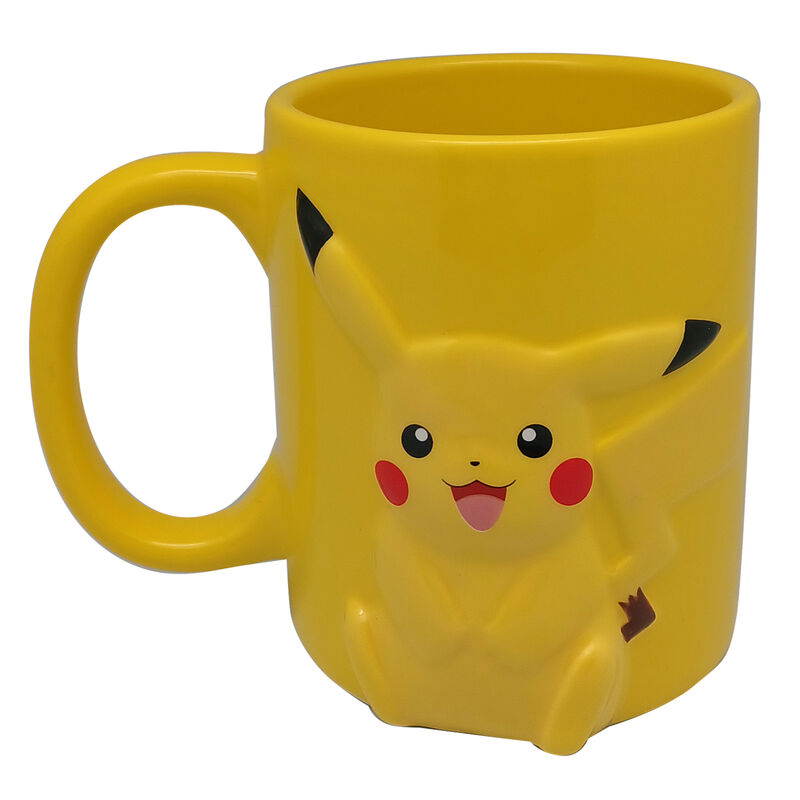 Taza 3D Pikachu Pokemon 325ml.