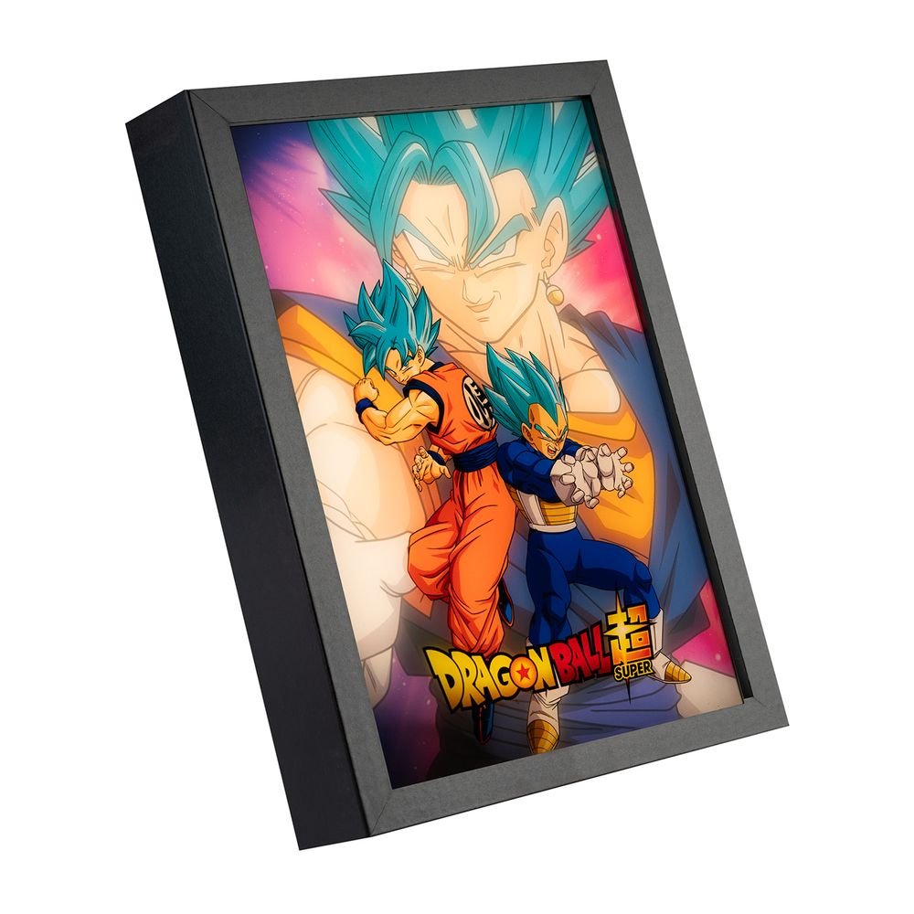 LAMINA LED ENMARCADA 21 X 32 CM DRAGON BALL SUPER.