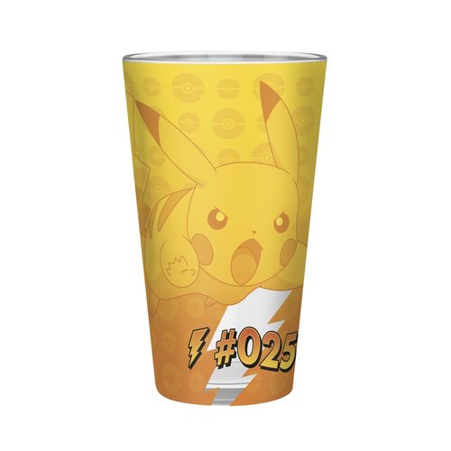 VASO GRANDE 400ML LAMINA DE PIKACHU POKEMON.