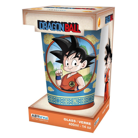 VASO GRANDE 400 ML GOKU Y EL NIMBUS VOLADOR DRAGON BALL.