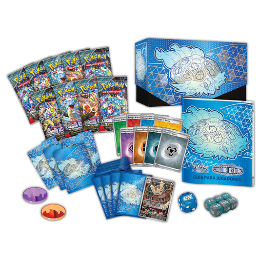 Estuche Entrenador Elite Corona Astral Escarlata & Púrpura Pokémon Español