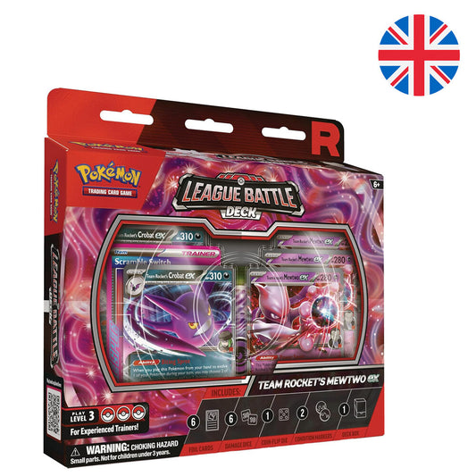 Blister cartas League Battle Deck Team Rockets Mewtwo Ex Pokemon ingles.