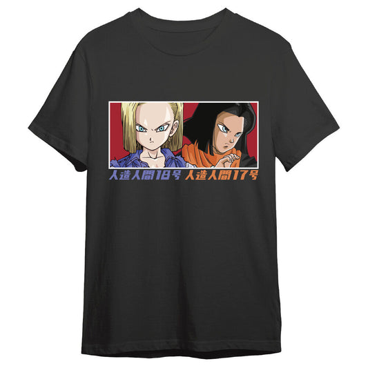 Camiseta C18 & C17 Dragon Ball Z adulto.
