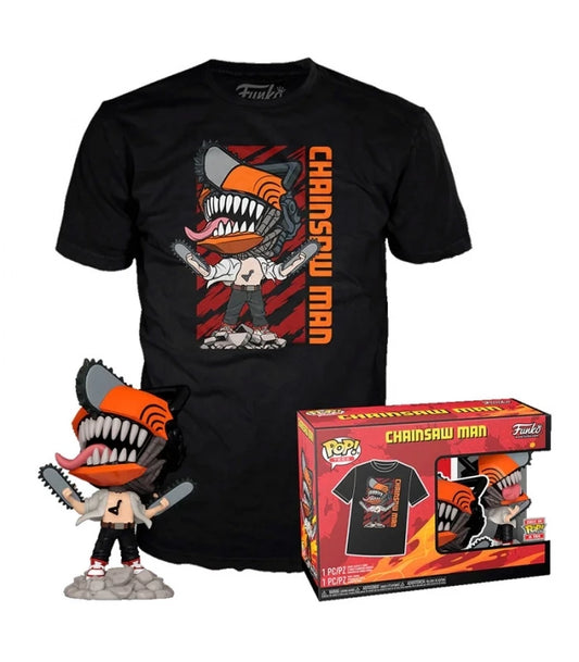 Funko POP & Tee CSM- Chainsaw Man Leaping - XL - Chainsaw Man.
