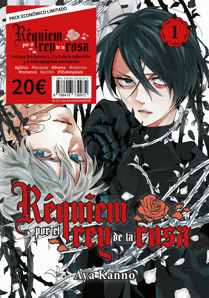 PACK REQUIEM POR EL REY DE LA ROSA VOL 1 2 Y 3.