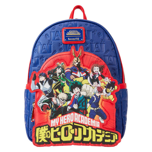 Mochila Group Debossed Logo My Hero Academia Loungefly 26cm.