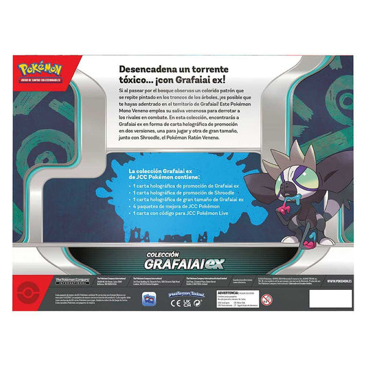 Blister cartas Grafaiai ex box Pokemon español.