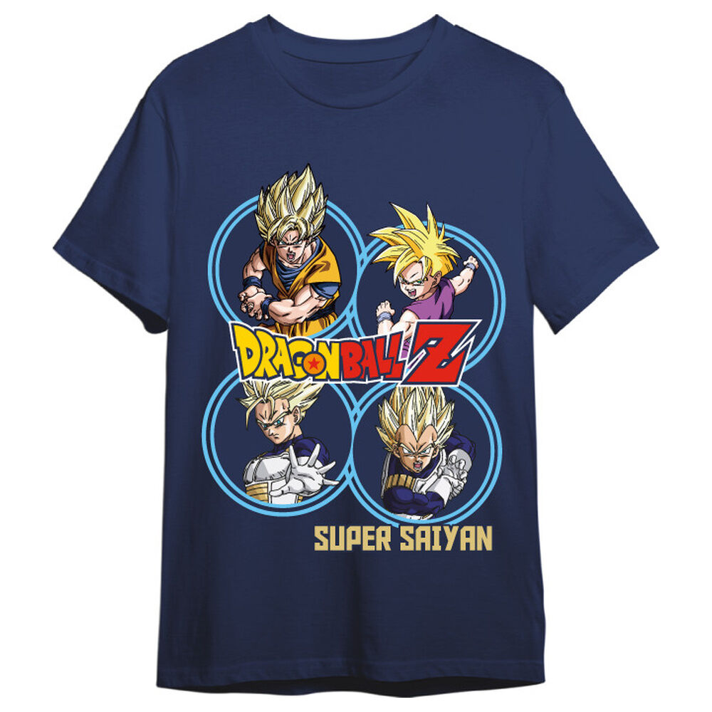 Camiseta Super Saiyans Dragon Ball Z adulto.