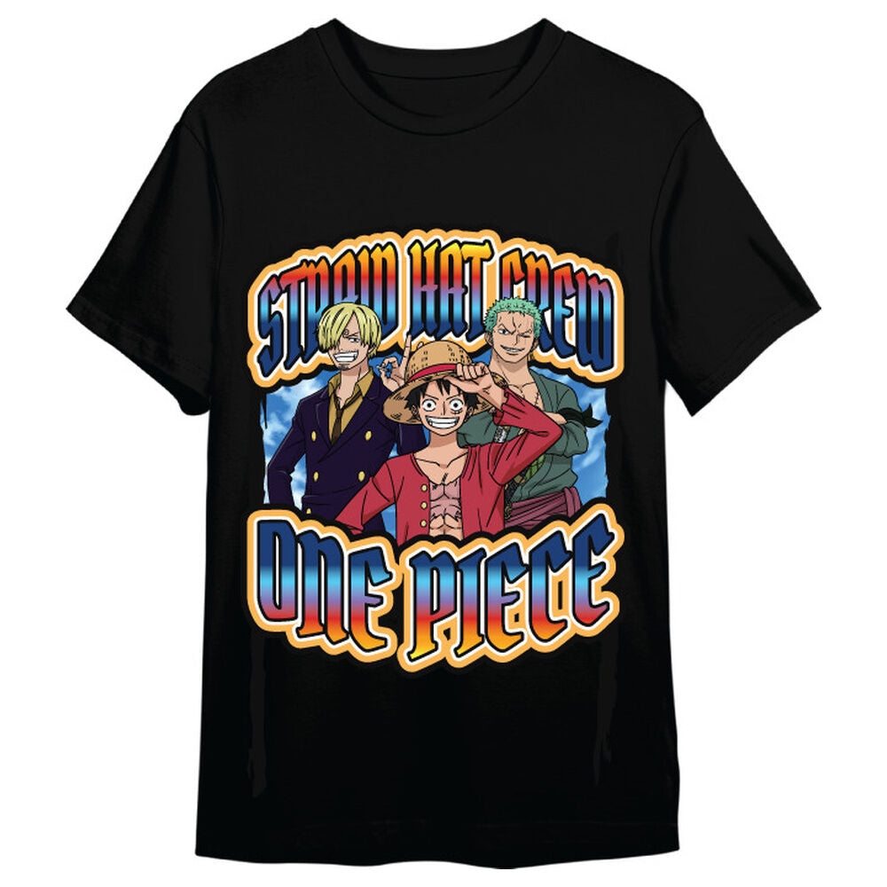 Camiseta Monkey D. Luffy, Roronoa Zoro & Sanji One Piece adulto.